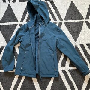 Free Country Women's Teal Hooded Ski Jacket